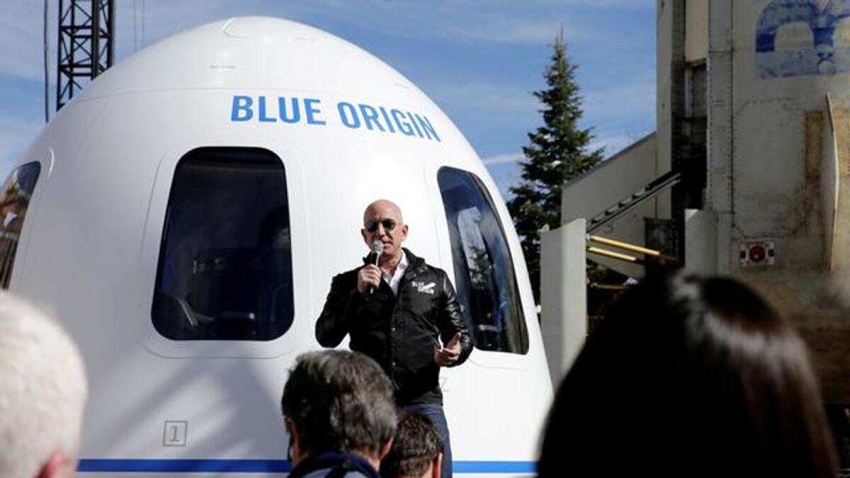 Jeff Bezos has been racing against fellow aspiring billionaire aeronauts Richard Branson and Elon Musk to be the first of the three to travel beyond Earth’s atmosphere.