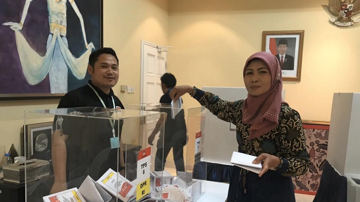 Indonesian expats cast their vote in Dubai
