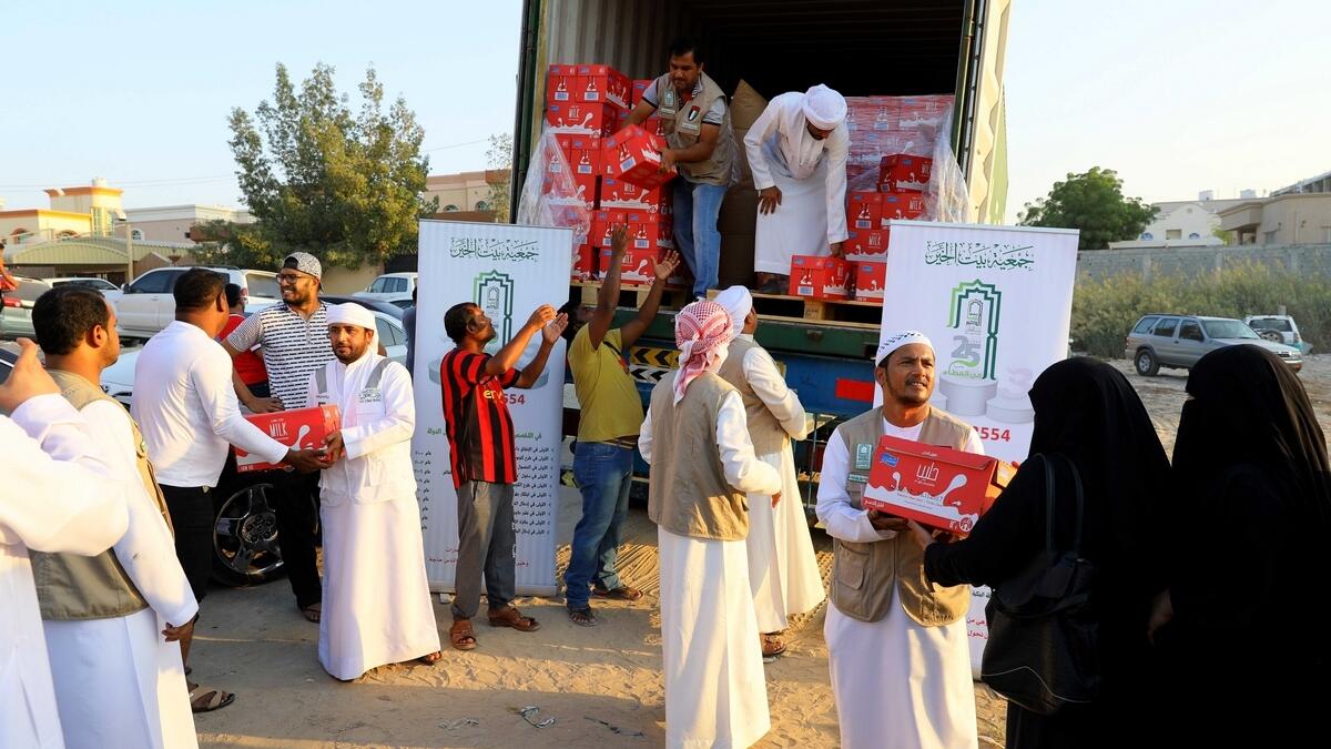 48,000 milk packets, 3.5 tonnes juice donated by charity