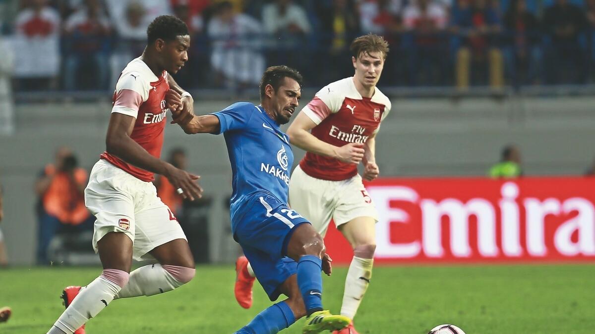 Perfect tryout for Arsenal in fighting win over Al Nasr