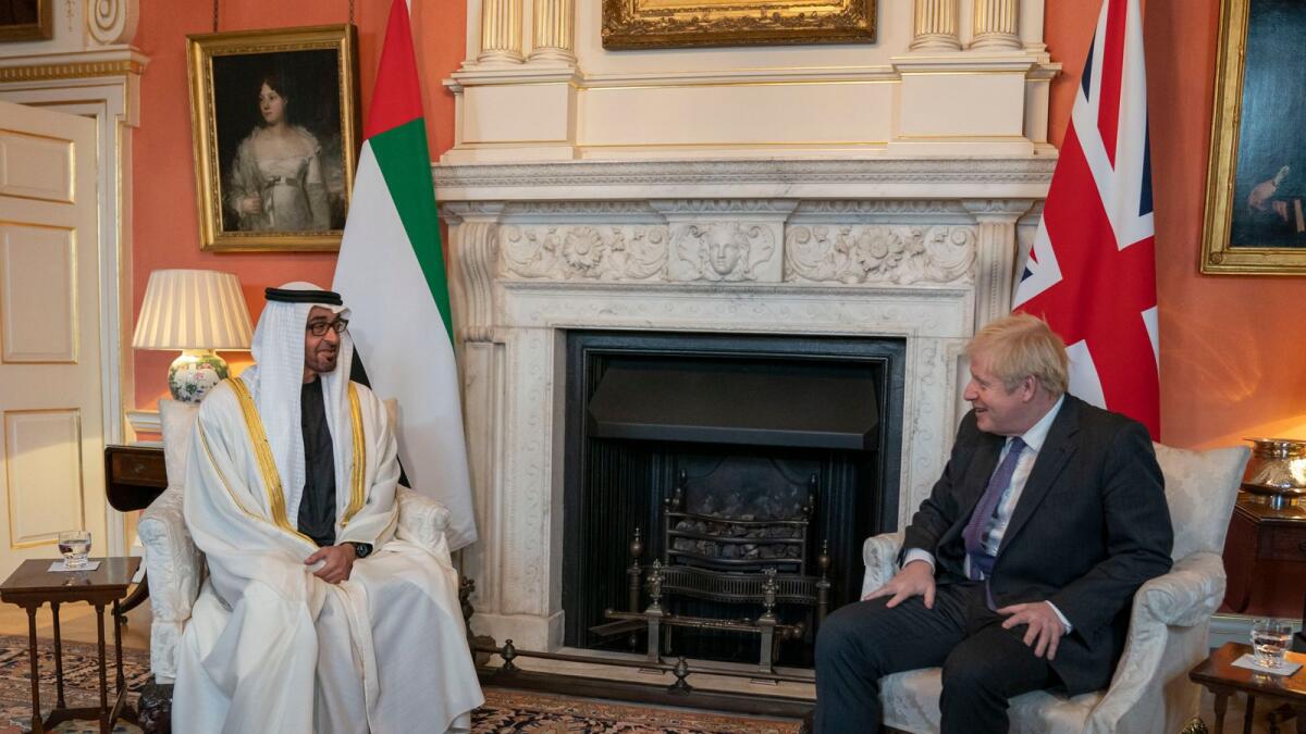Johnson also commended the key role played by the UAE as part of the global fight against Covid-19 and the nation’s rapid response to the repercussion of the pandemic by collaborating with the countries of the world and contributing to supporting their healthcare sectors during the crisis.