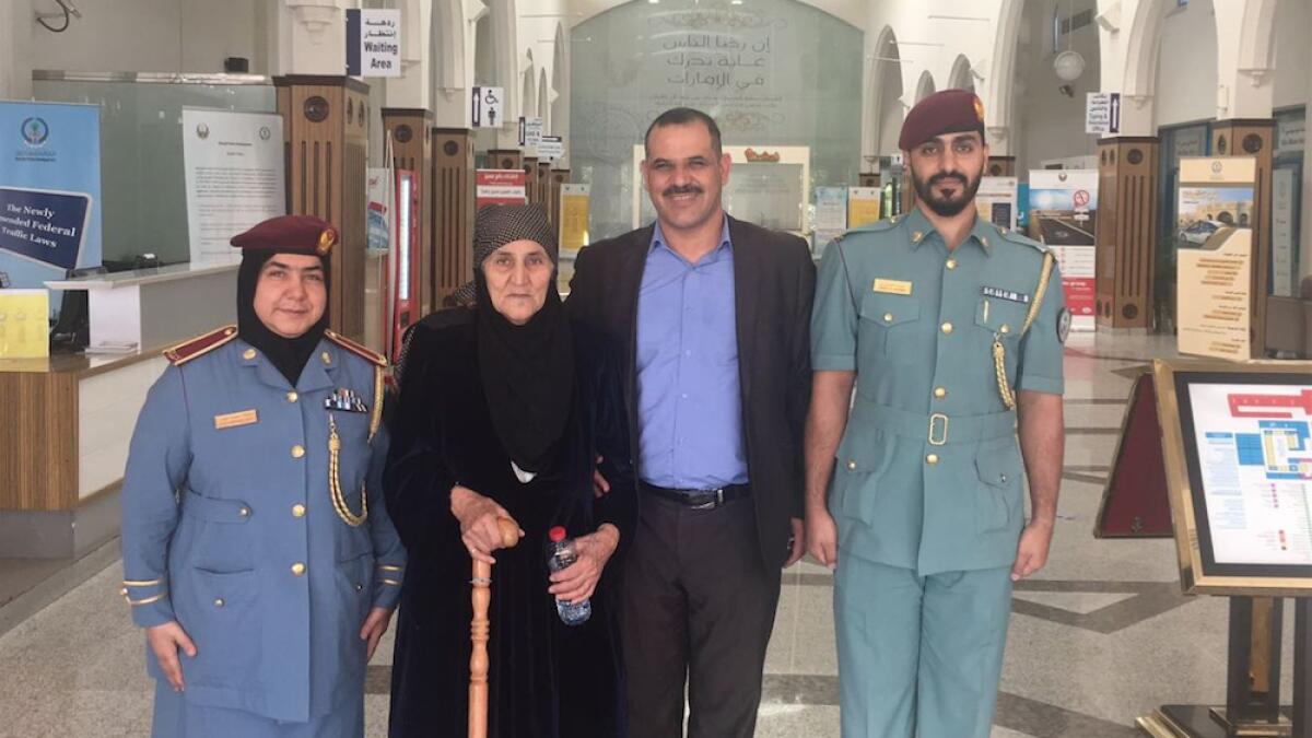 Sharjah Police help reunite 75-year-old woman with family