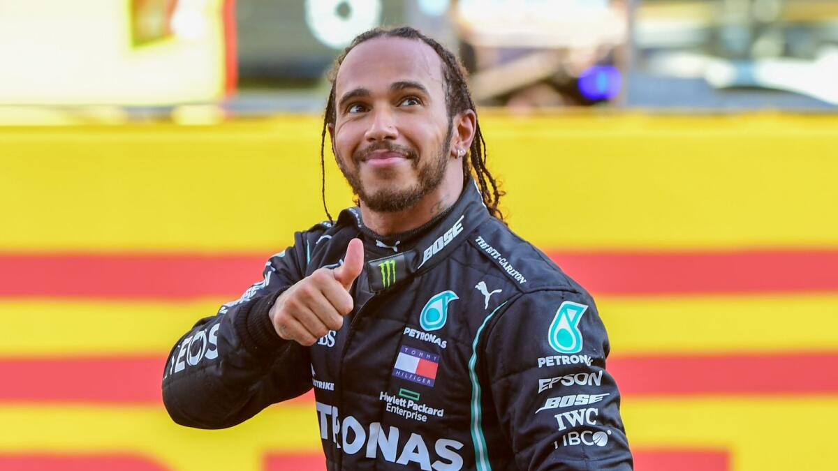 The 35-year-old Lewis Hamilton this year became the most successful F1 driver of all time after equalling Ferrari great Michael Schumacher's record seven titles and beating the German's 91 race wins.