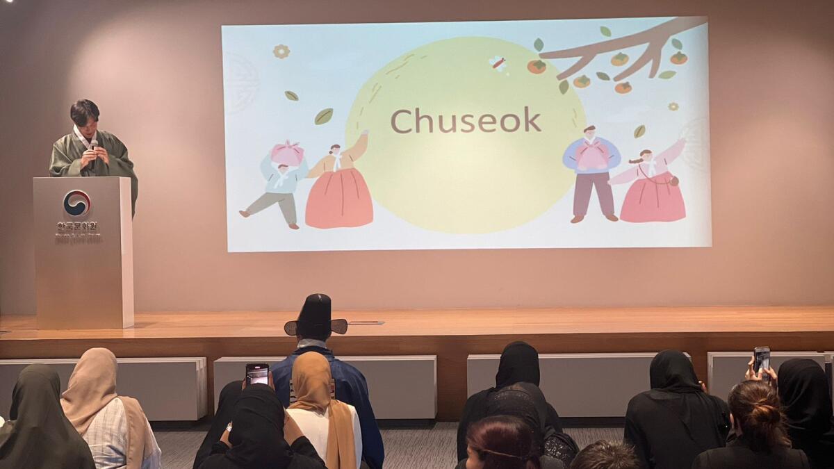 Participants at the Chuseok celebrations in Abu Dhabi. — Supplied photos