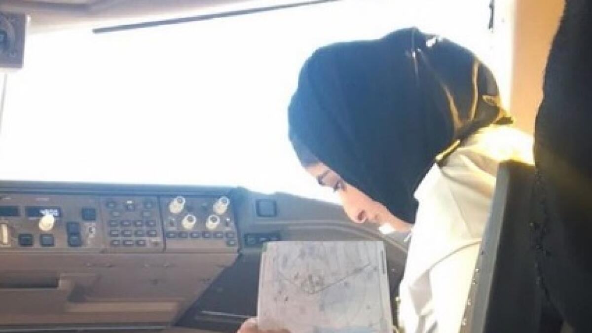 Dubai royal familys first woman pilots maiden flight