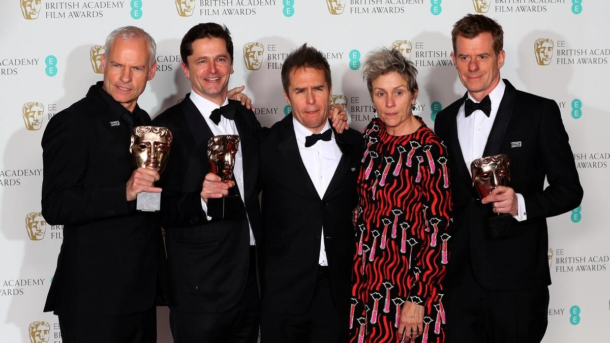 ‘Three Billboards’ tops Baftas as ‘Time’s Up’ campaign shares stage