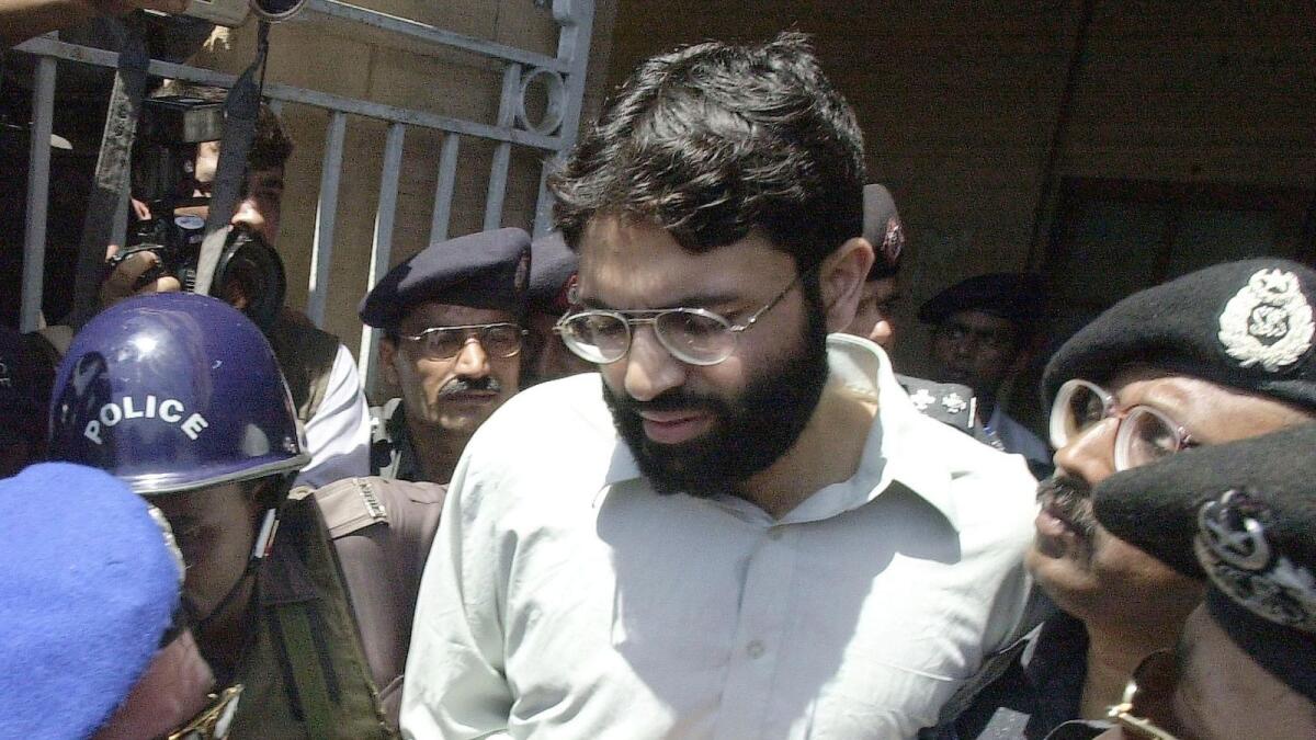 Omar Sheikh  comes out of a court in Karachi in this file picture. Photo: AFP