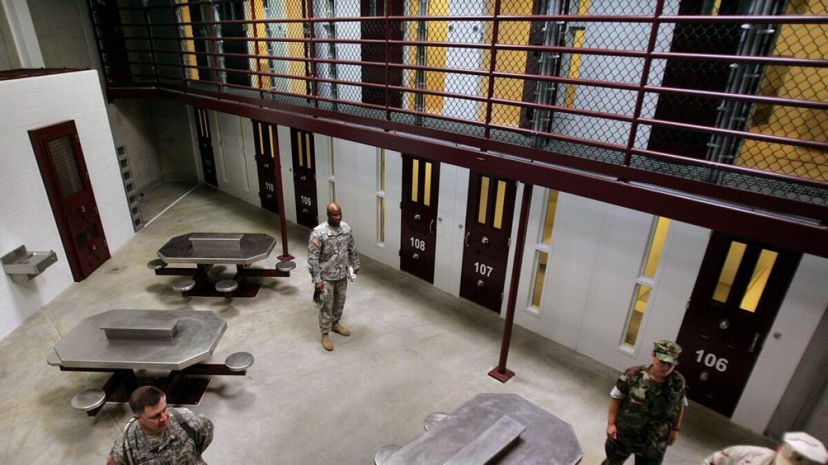 Inside the Camp 6 maximum security jail on the Guantanamo Bay in Cuba.
