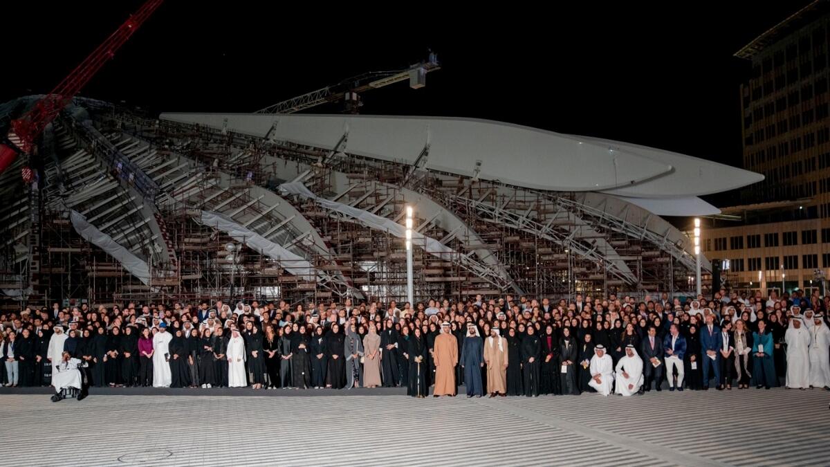 Royals and citizens at the Expo 2020 site in Dubai.
