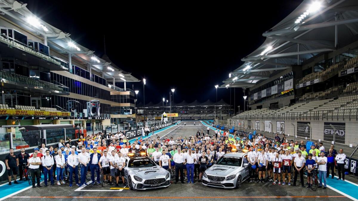 Volunteers behind Abu Dhabi’s Formula 1 title decider at Yas Marina Circuit. — Supplied photo