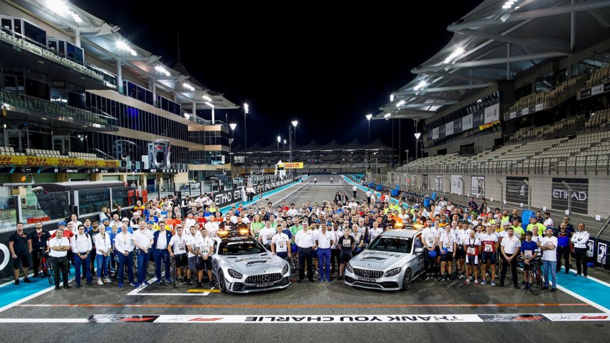 Volunteers behind Abu Dhabi’s Formula 1 title decider at Yas Marina Circuit. — Supplied photo