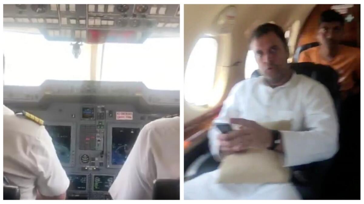 Video: Rahul Gandhis plane faces engine trouble mid-air, forced to return