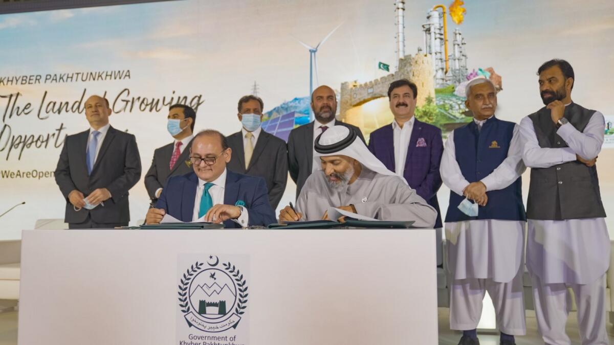 The 44 memorandum of understandings were signed at the Investment Conference hosted by the KPK Board of Investment and Trade (BoIT) and the Government of KPK on the sidelines of Expo 2020 Dubai. — Supplied photo
