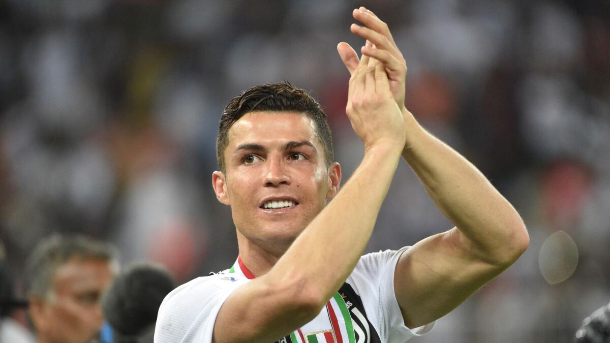 Cristiano Ronaldo has missed one Portugal match and four Juventus games. — AFP