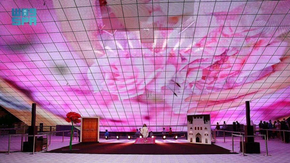 Saudi Arabia’s pavilion at Expo 2020 Dubai. Photo: SPA