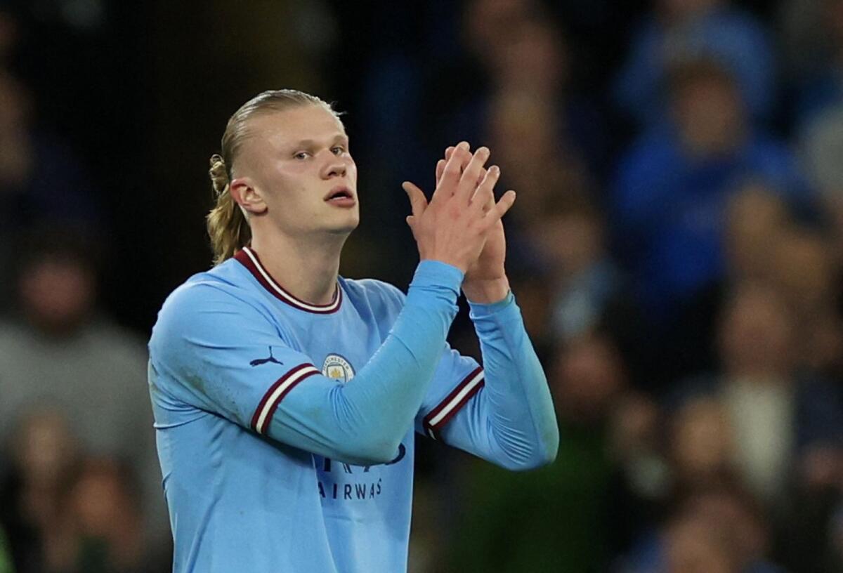 Manchester City's Norwegian striker Erling Haaland. — Reuters
