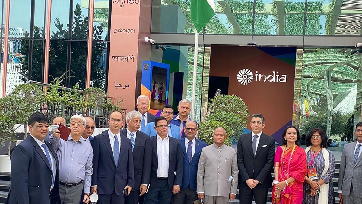 Ram Chandra Prasad Singh, Union Minister of Steel, accompanied by senior officials from the Indian Steel Association (ISA) and the Federation of Indian Chambers of Commerce and Industry at the event. — Supplied photo