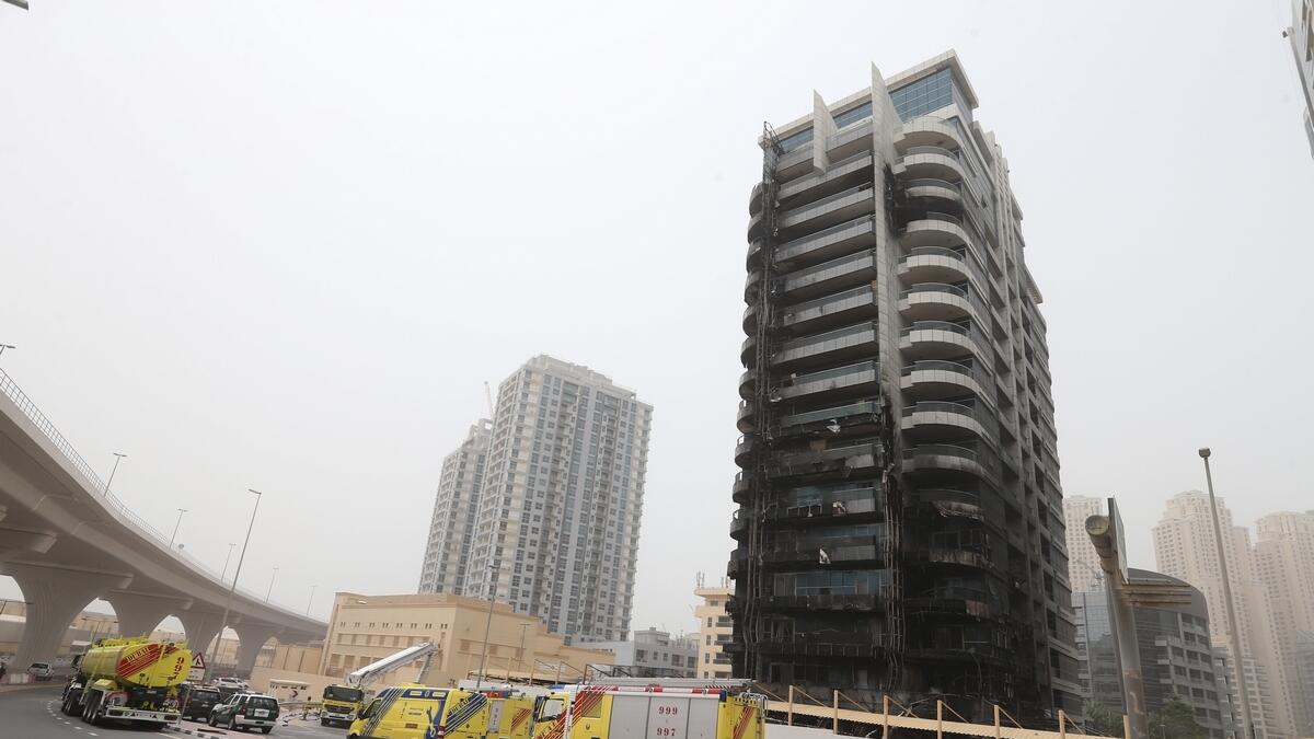 The strong winds on the day had quickly fanned the blaze to the upper floors.-File photo