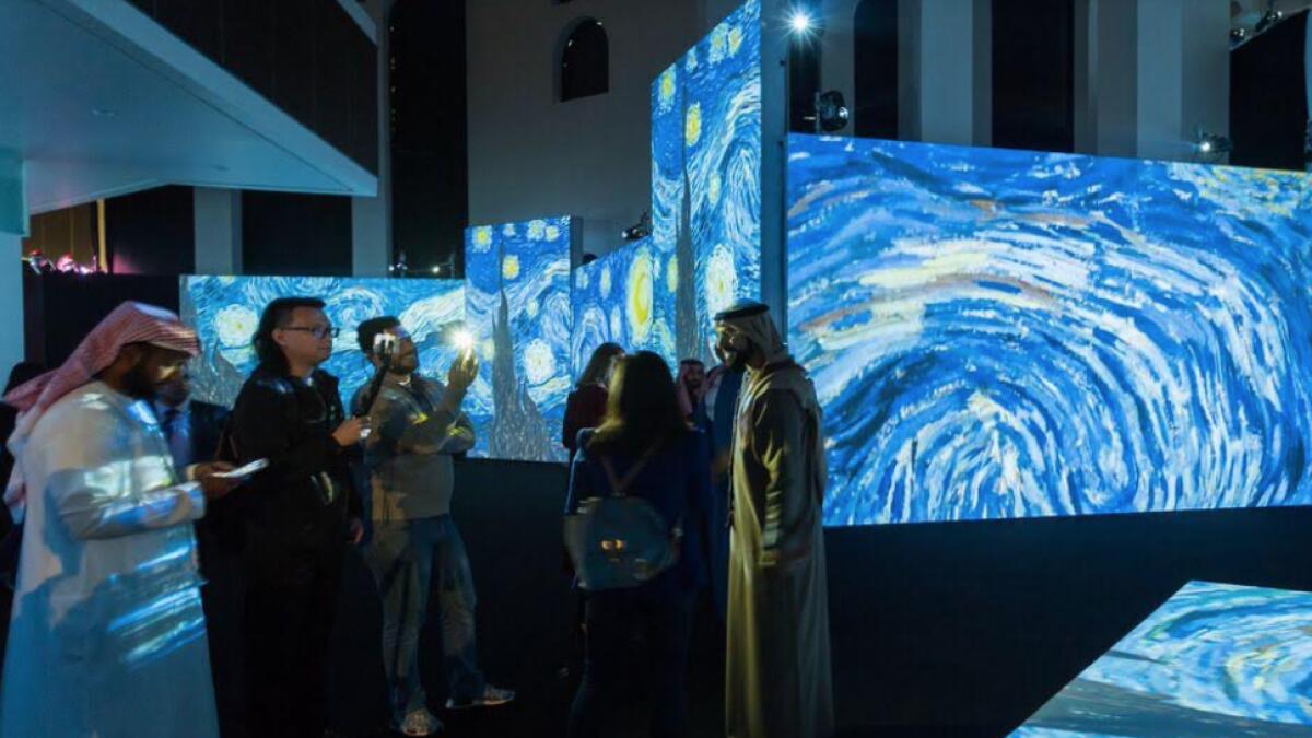 Van Gogh exhibition opens to public in Abu Dhabi