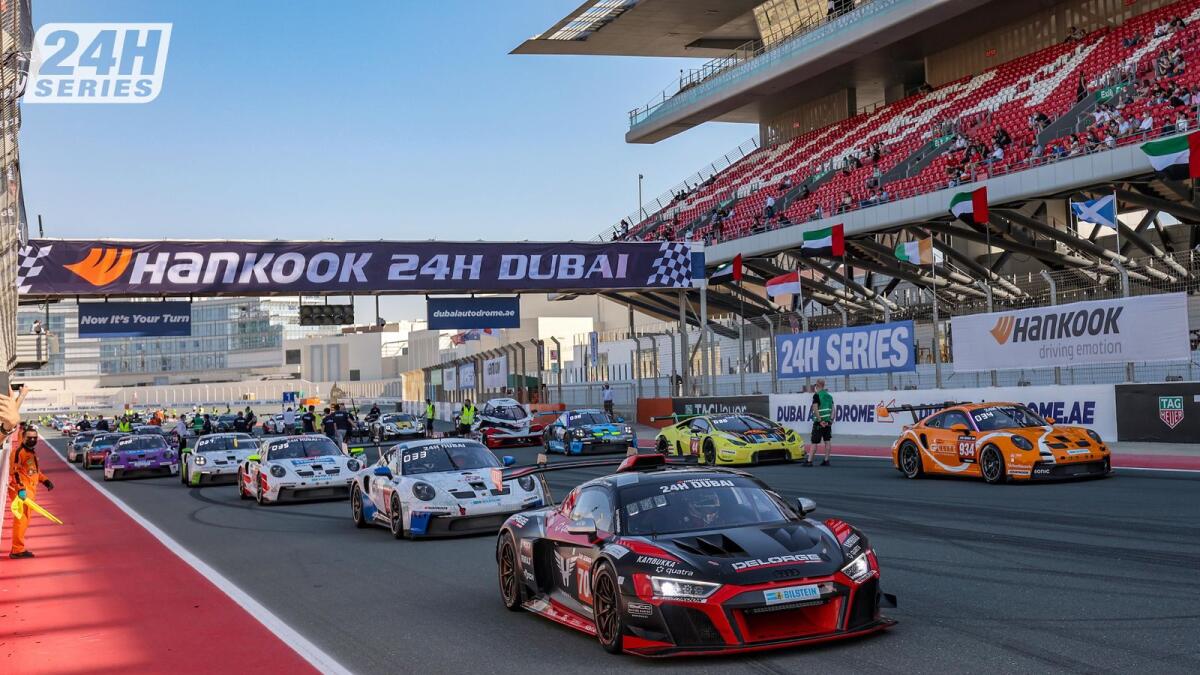 The Hankook 24Hour Dubai Series heads to the  Dubai Autodrome for this year's much=anticipated renewal  or the endurance race. Photo Supplied