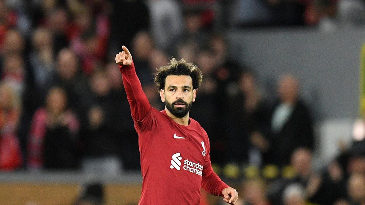 Liverpool's Egyptian striker Mohamed Salah. — AFP