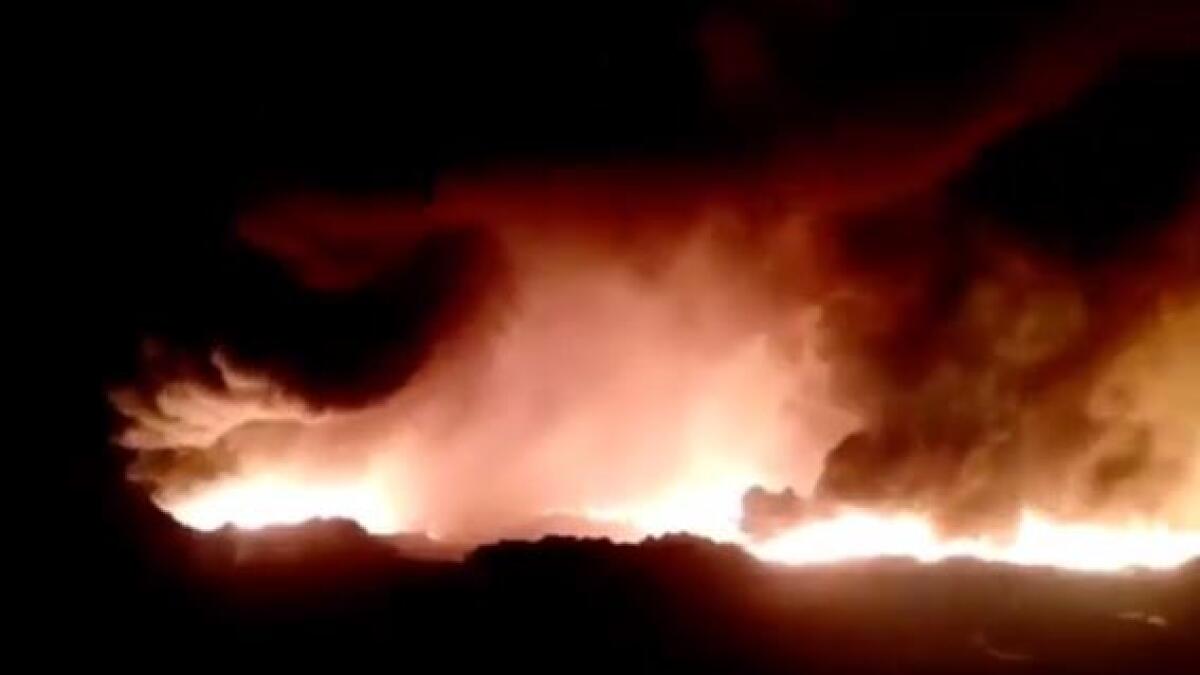 Watch: Fire breaks out in Ajman landfill 