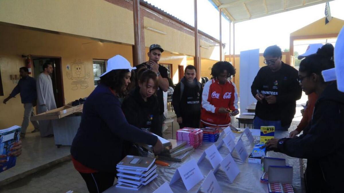 100 volunteers help improve learning in Ajman school 