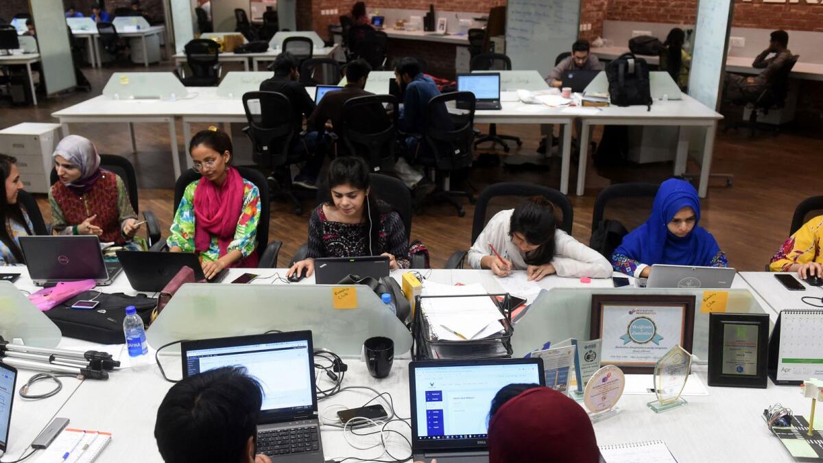 The National Incubation Centre in Lahore. Pakistan’s government is enthusiastic about startups and has launched incubators, which it hopes will help develop the sector.