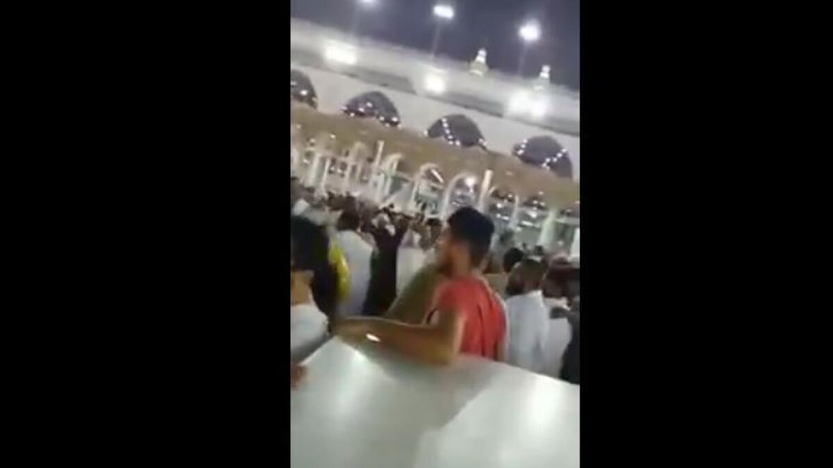 Watch: Man tries to set himself alight at Makkah Grand Mosque