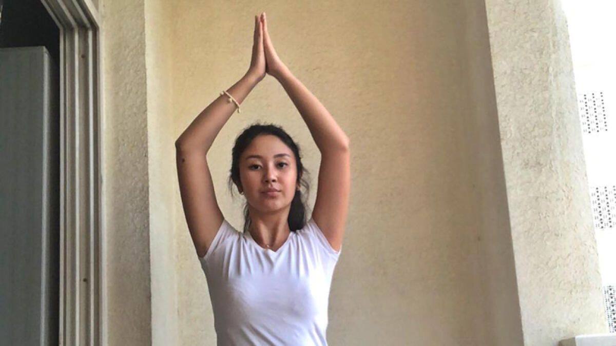 Doing yoga against all odds a must for this Kazakh student