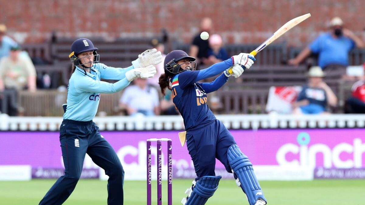 India's Mithali Raj in action Action against England. —  Reuters