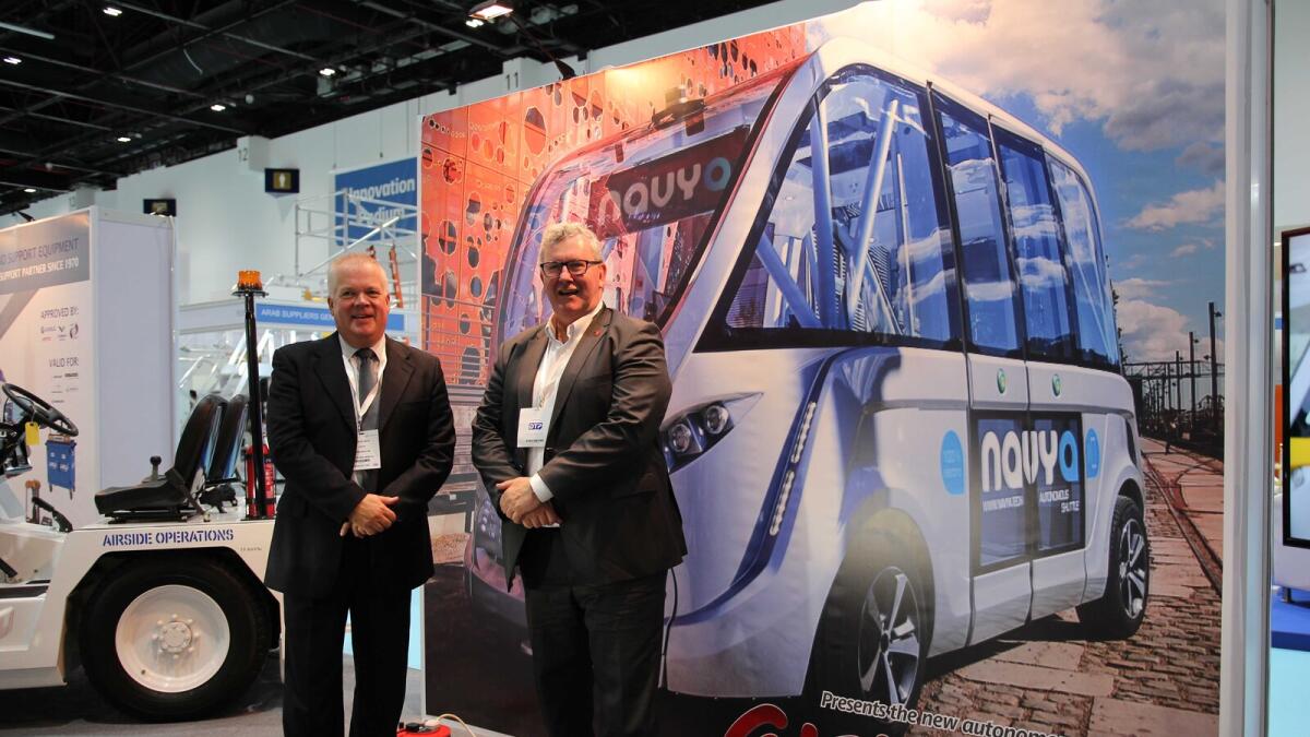 Navya ARMA introduced a 100 per cent electric and intelligent driverless shuttle which can transport up to 15 passengers and safely drive up to 45 km/h. — Supplied photo