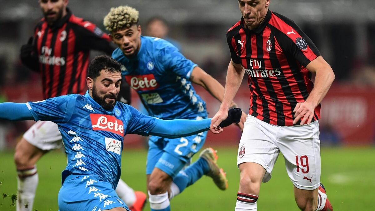 Napoli draw blank in Milan amid heightened security