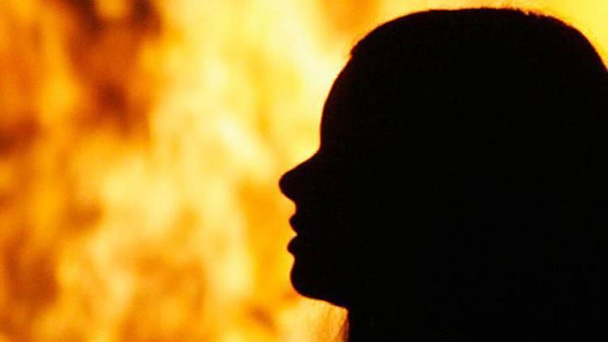 Pregnant woman burnt alive by family members 