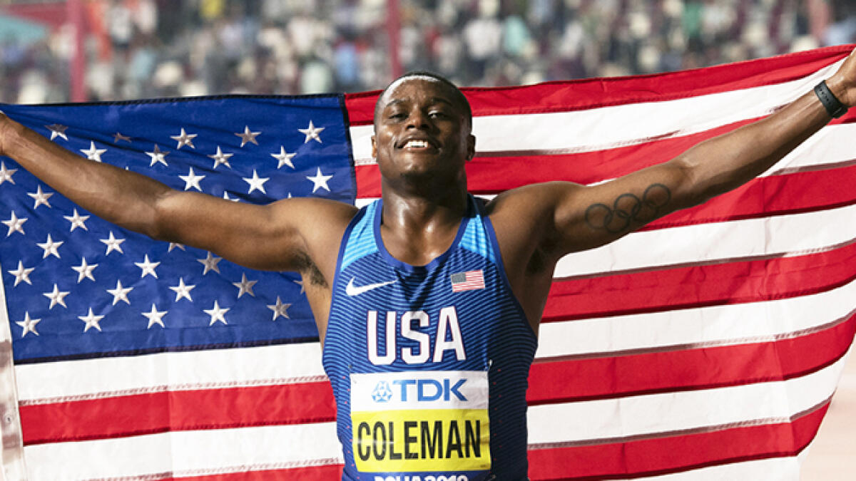 Christian Coleman said he was out Christmas shopping on December 9 accusing anti-doping agents of setting a trap to get him.