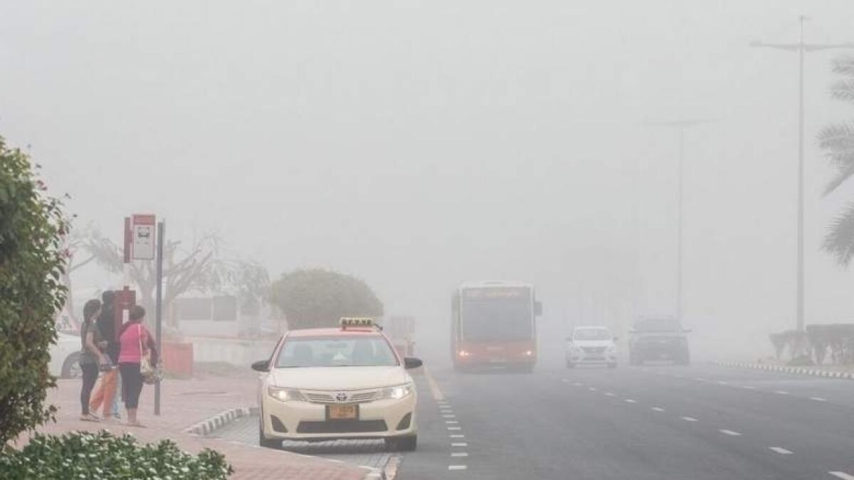 Fog, Mist, poor visibility, UAE, Weather