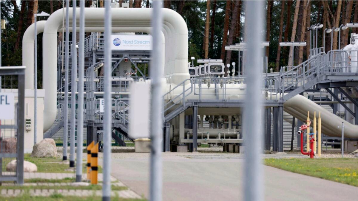 A Nord Stream 1 pipeline facility in Germany. — AFP file