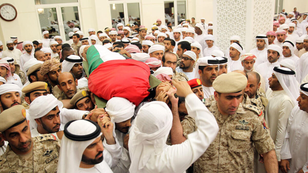 Emirati soldier embraced bullet for country