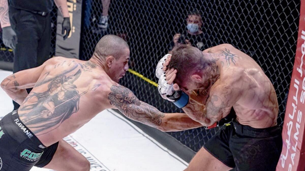 Bruno Machado was too good for Mike Santiago. (UFC Warriors Instagram account)