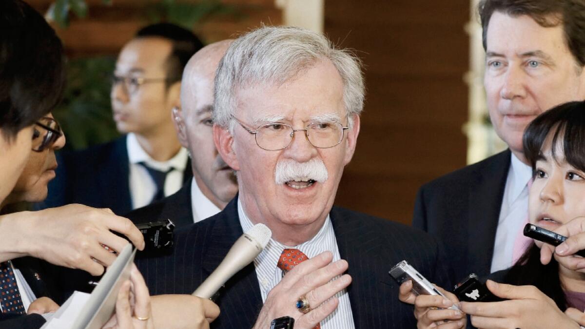 Trumps national security adviser John Bolton arrives in UAE for talks 