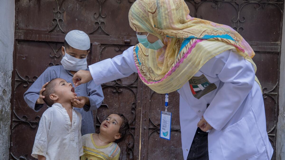 Emirates Polio Campaign, completes, worlds, first, vaccination campaign, Covid19 outbreak