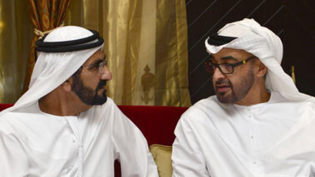 Mohammed bin Rashid, Mohammed bin Zayed visit Al Bateen Majlis
