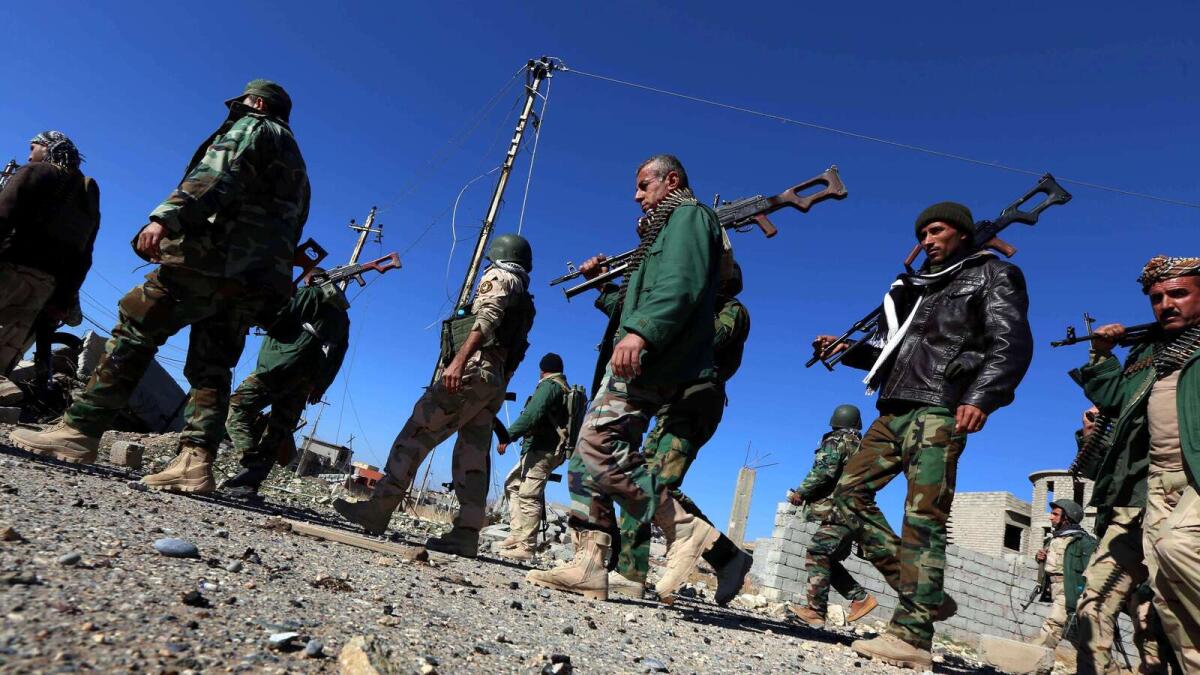 Kurds clearing Daesh bombs from Sinjar