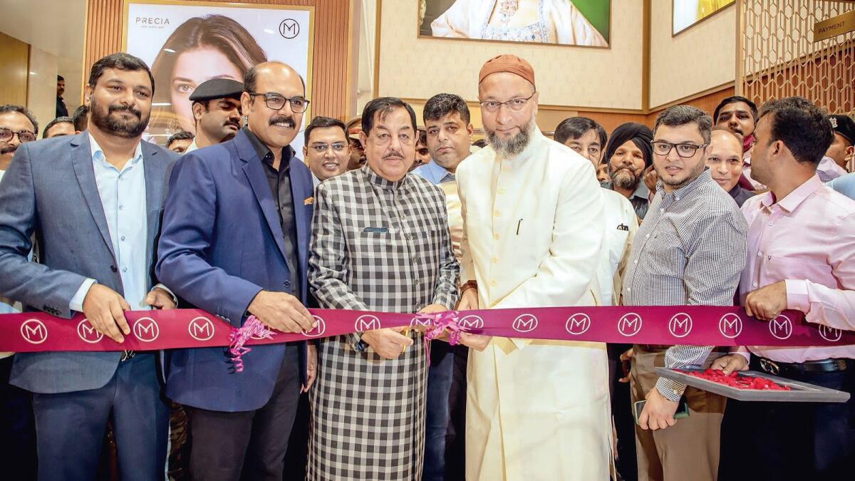 Malabar Gold and Diamonds new showroom was inaugurated by MP Ahammed, chairman, Malabar Group, via a virtual platform. The store was opened to the customers by Asaduddin Owaisi, member of parliament, Lok Sabha, and Mumtaz Ahmed Khan, MLA of Charminar constituency in the presence of management team members of Malabar Gold and Diamonds.
