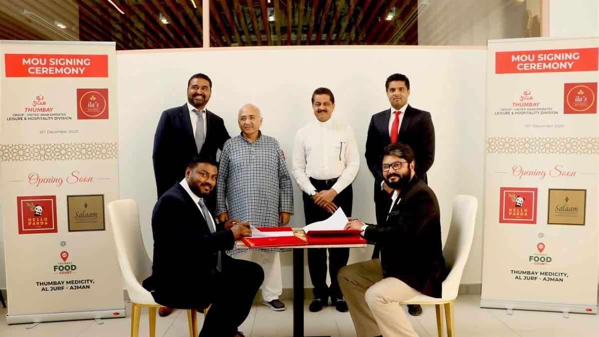 The companies have agreed to leverage assets and innovation to offer a premium dining experience at Thumbay Medcity.