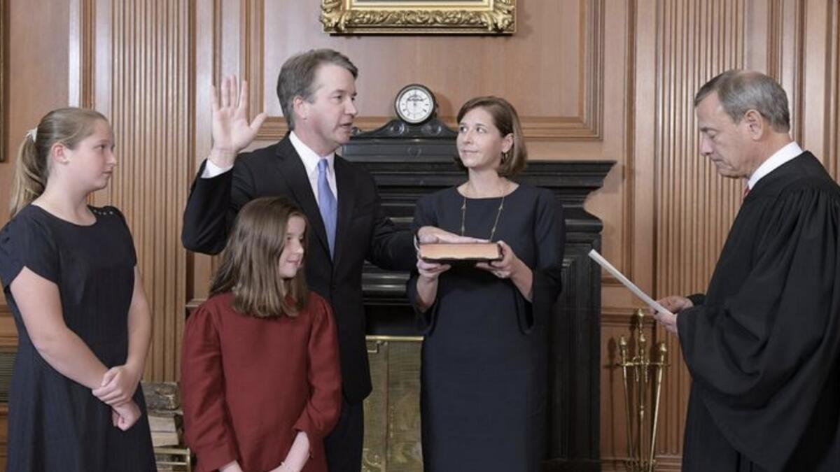 Kavanaugh sworn into US Supreme Court after divisive fight   