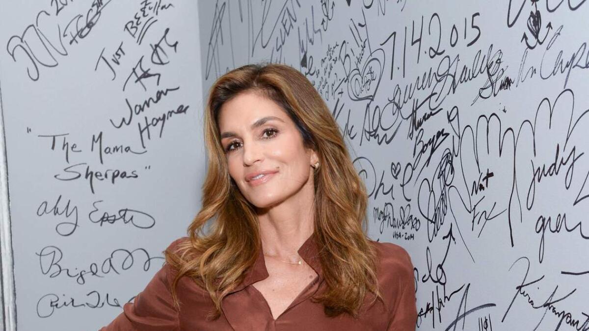 Model Cindy Crawford talks selfies and models today