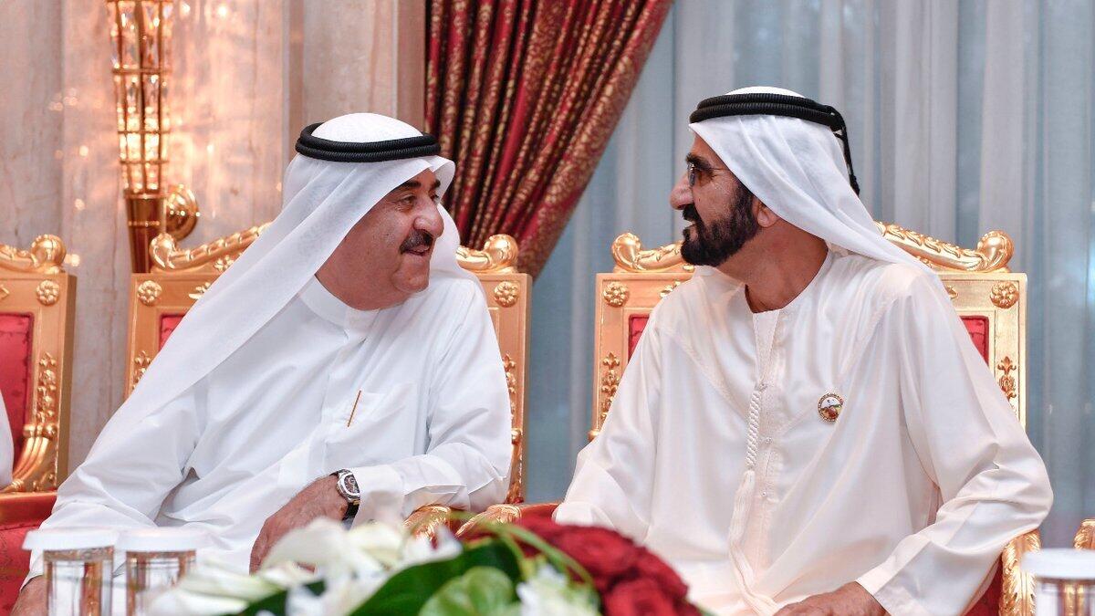 Sheikh Mohammed has Iftar with UAQ ruler in Dubai