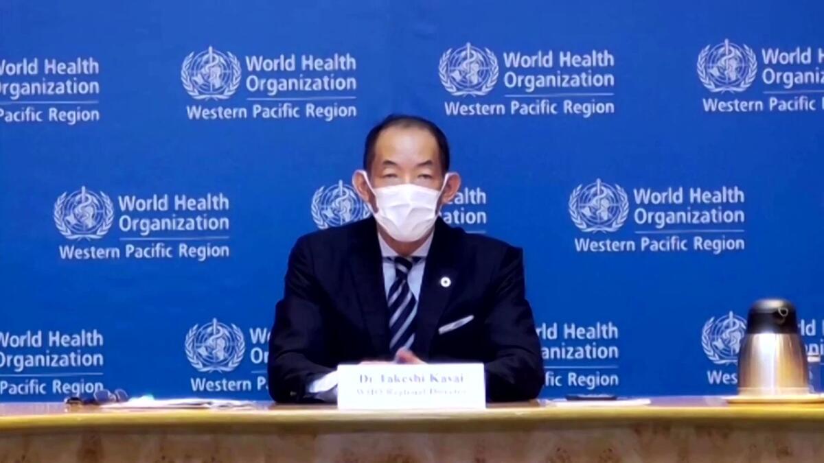 Takeshi Kasai has been Western Pacific regional director of WHO since 2019. – Twitter