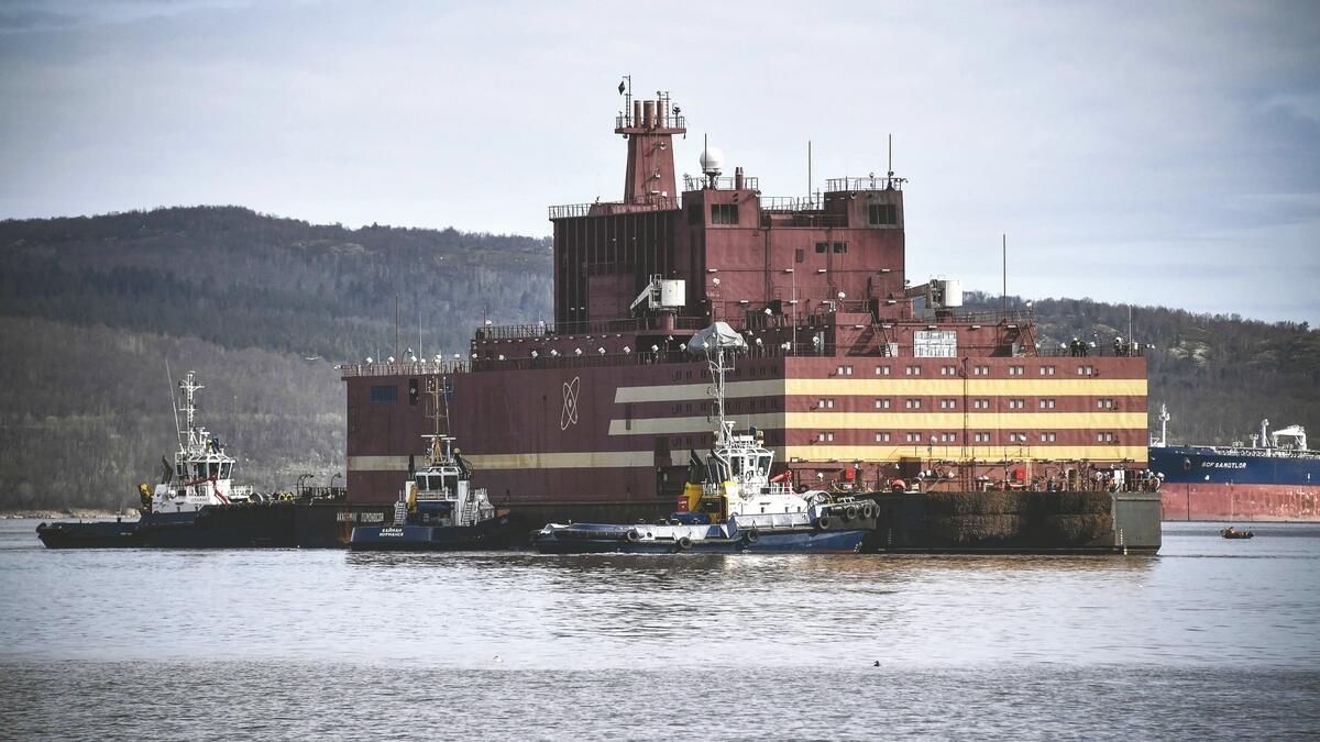 Russia unveils floating nuclear power station